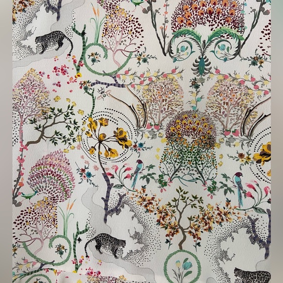 Summer white Topshop crop top with fun print - Picture 4 of 9